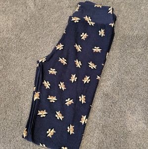 Lularoe tween navy blue racoon leggings